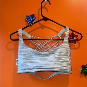 Lululemon Women's Strappy Back Sports Bra - Gray